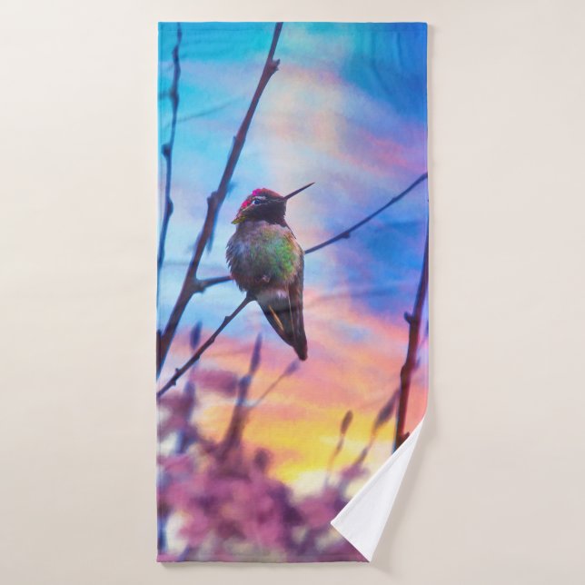 GLOIRE DU LEVER HUMMINGBIRD (Serviette de bain)