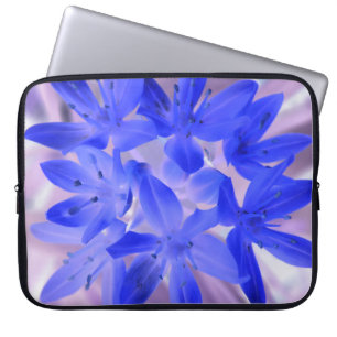 Gloire du sac d'ordinateur portable bleu bouillonn
