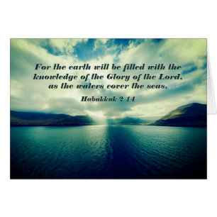 Gloire du Seigneur, Bible Verse, Habakkuk 2:14 Car