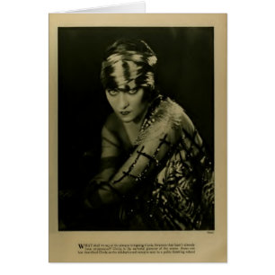 Gloria Swanson 1922 cartes vintages de portrait