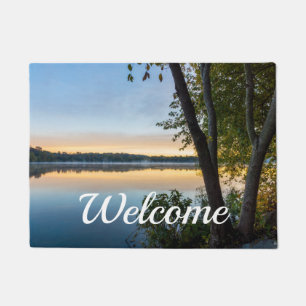 Glorieux tapis de portes de bienvenue d'automne