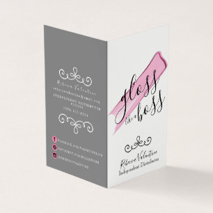 Gloss Like A Boss Fold Carte de visite