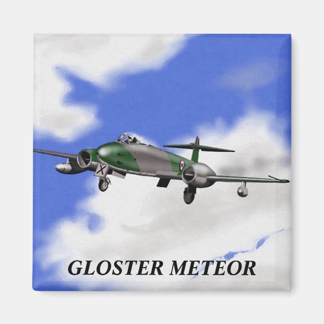 Gloster Meteor Magnet (Devant)