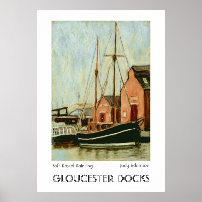 Gloucester Docks Print or Poster (Devant)