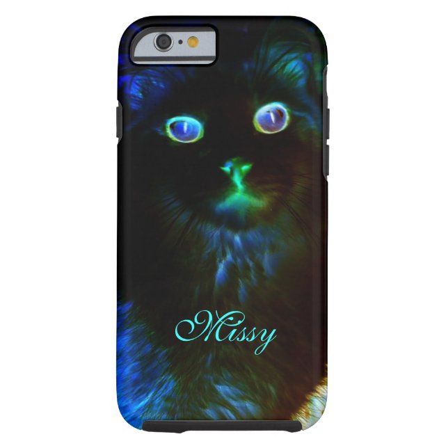 Glow In The Dark Cat iPhone 6 Coque (Dos)