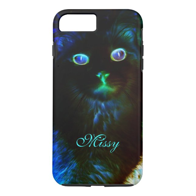 Glow In The Dark Cat iPhone 7 Plus Coque (Dos)