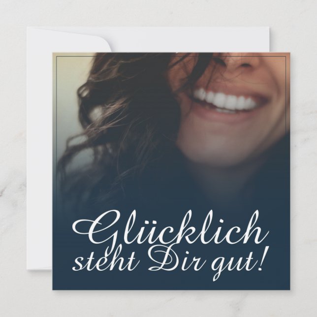 Glücklich steht Dir intestin ! - Blau (Devant)