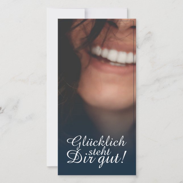 Glücklich steht Dir intestin ! - Blau (Devant)