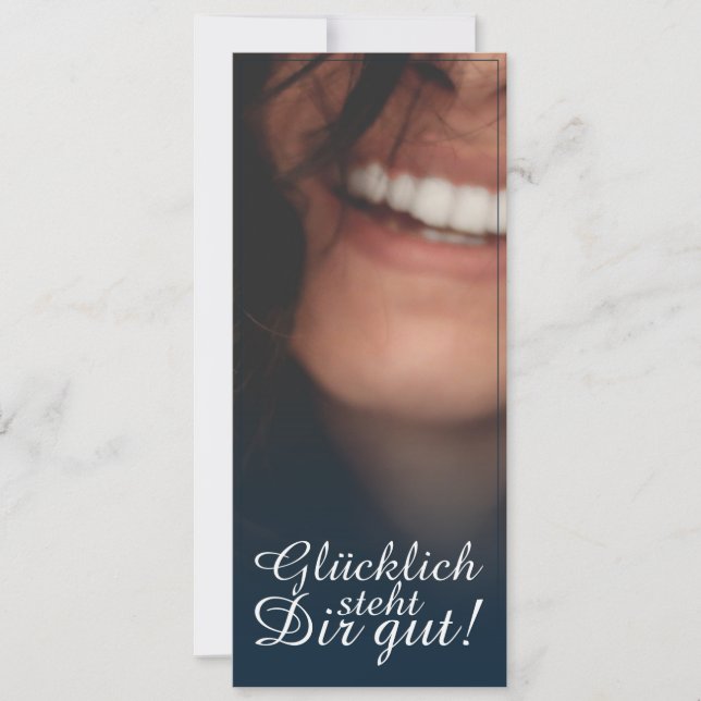 Glücklich steht Dir intestin ! - Blau (Devant)