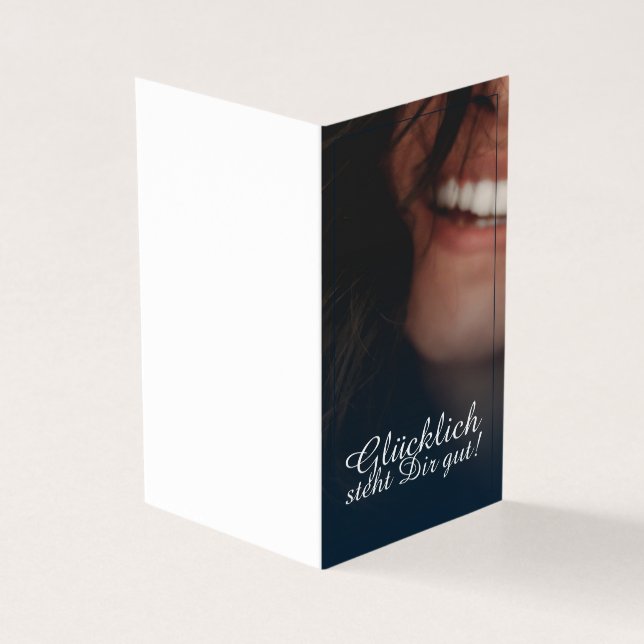 Glücklich steht Dir intestin ! - Blau (Outside)