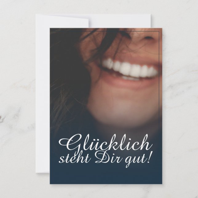 Glücklich steht Dir intestin ! - Blau (Devant)