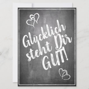 Glücklich steht Dir intestin ! - im Kreidetafelsti