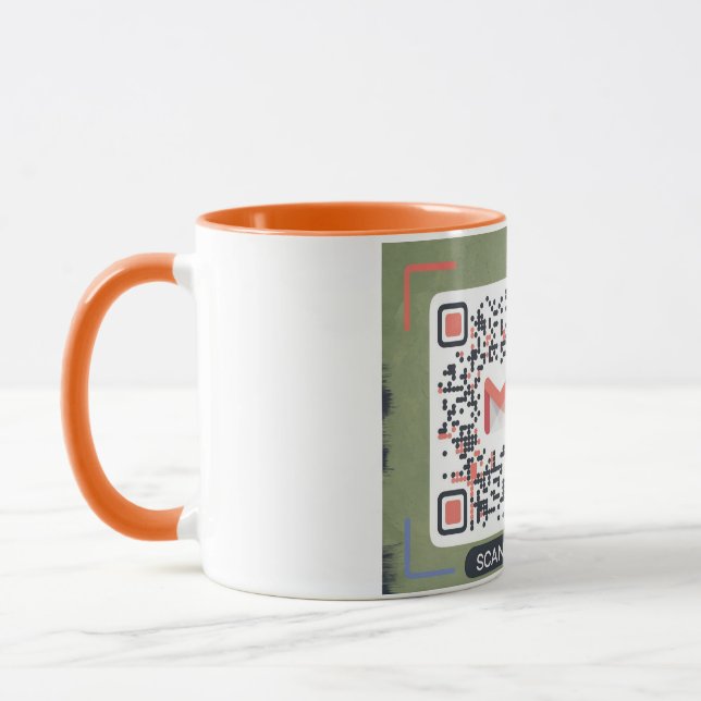 Gmail QR Code Coffee Mug - Me scanner pour Ema Ins (Gauche)