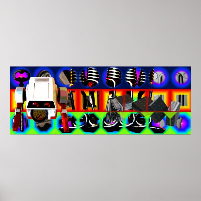 GMT 24 Heures Project Pop Psychedelic Frame Poster (Devant)