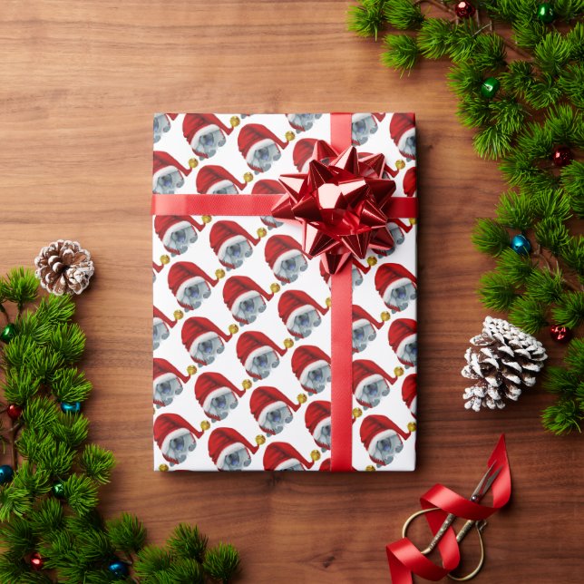 GNOME 4 LES CHOWLIDAYS papier cadeau bleu chow (Cadeau de vacances)