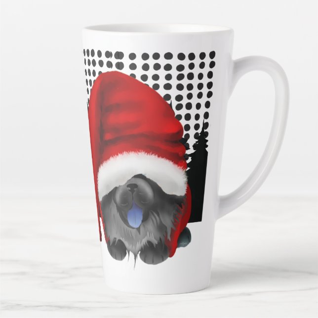 GNOME 4 LES FÊTES DE NOËL - CHOW NOIR - Mug Latte (Droite)