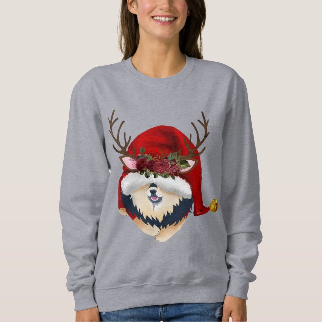 GNOME 4 LES FÊTES - Sweatshirt Finnish Lapphund (Devant)