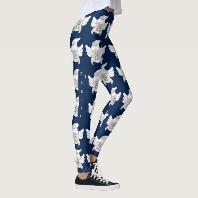 Gnome Cancer Astrologie Signal Ange Leggings (Droite)