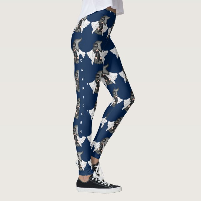 Gnome Capricorne Astrologie Signal Angel Leggings (Droite)