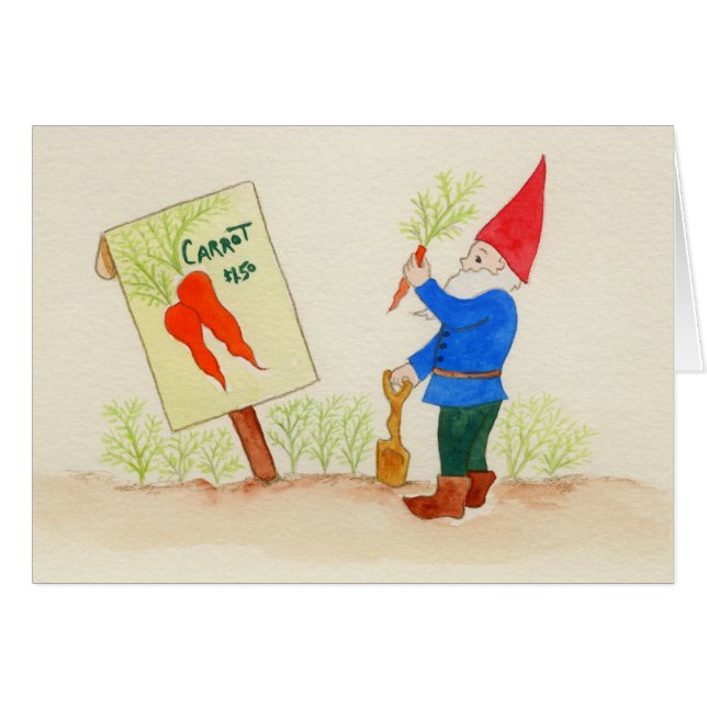 Gnome dans le jardin (Devant horizontal)