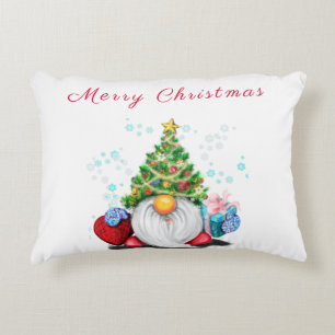 Gnome de Noël avec Coussin cadeau