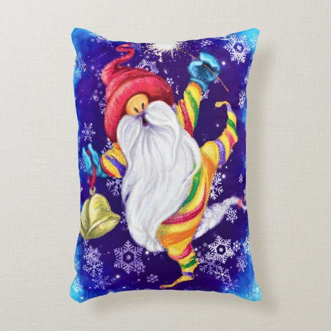 Gnome de Noël avec Coussin d'accentuation de cloch (Devant(Vertical))