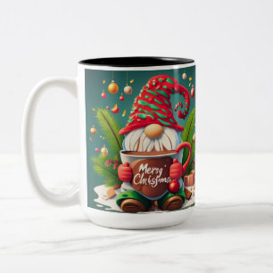 Gnome de Noël Énorme chocolat chaud café Mug