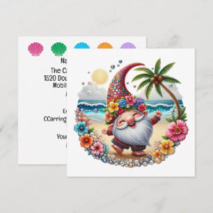 Gnome de Plage Précieux - Invitation Thématique