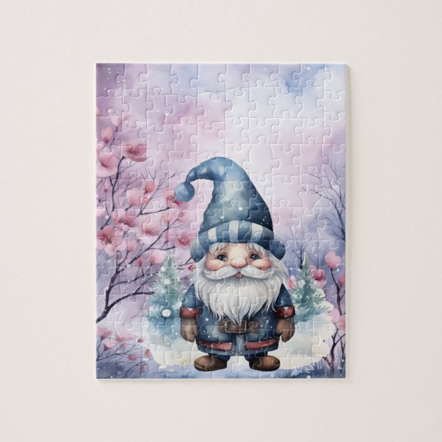 Gnome d'hiver Complexité moyenne_02 Jigsaw Puzzle (Vertical)