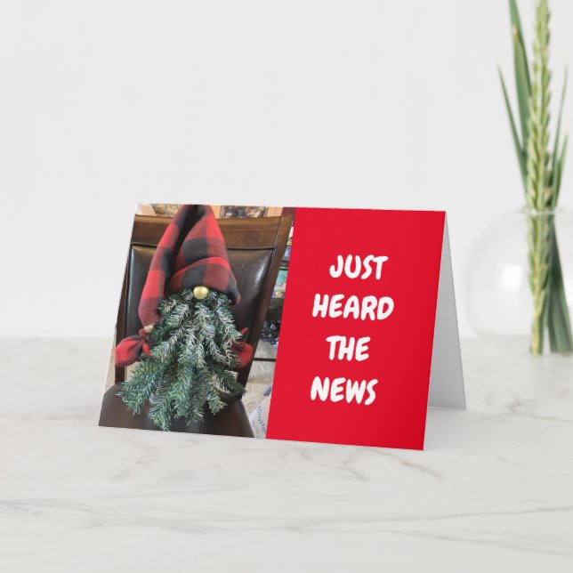 GNOME DIT **HEUREUSE 50e ANNIVERSAIRE** Carte (Devant)