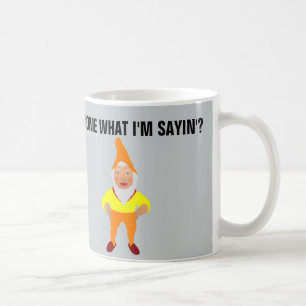 Gnome drôle, Elf, tasse de café