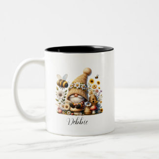 Gnome et Bee Mug personnalisée
