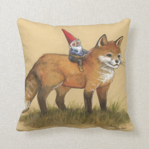 Gnome et coussin de Fox