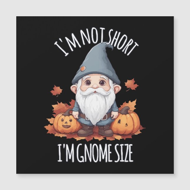 Gnome mignonne en automne (Devant)