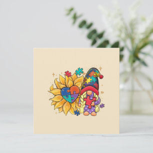 Gnome mignonne, tournesol et Sensibilisation sur l