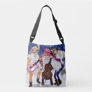 Gnome Music Band Sac Crossbody de Noël