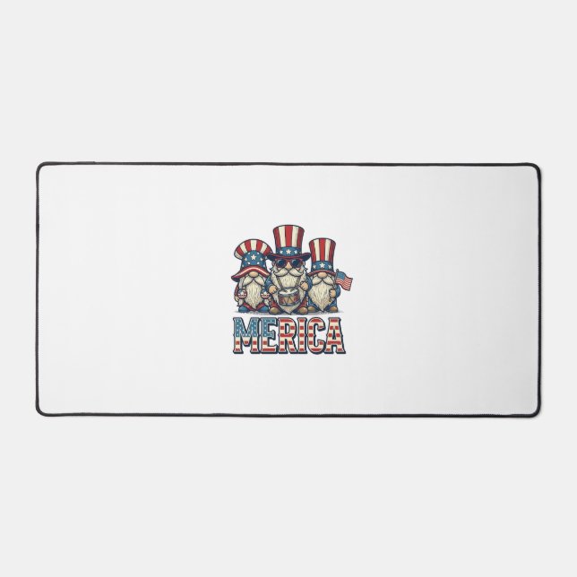 Gnome Patriote Merica Design Vectoriel Vintage_1 (Recto)