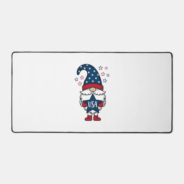 Gnome Patriotique USA Étoile Vectorielle Conceptio (Recto)