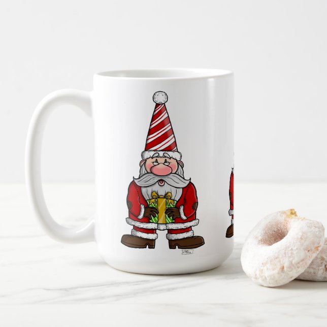 Gnome Père Noël Mug (Avec donut)