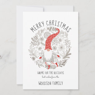 Gnome Pour La Carte Appartement De Noël Elf Fêtes