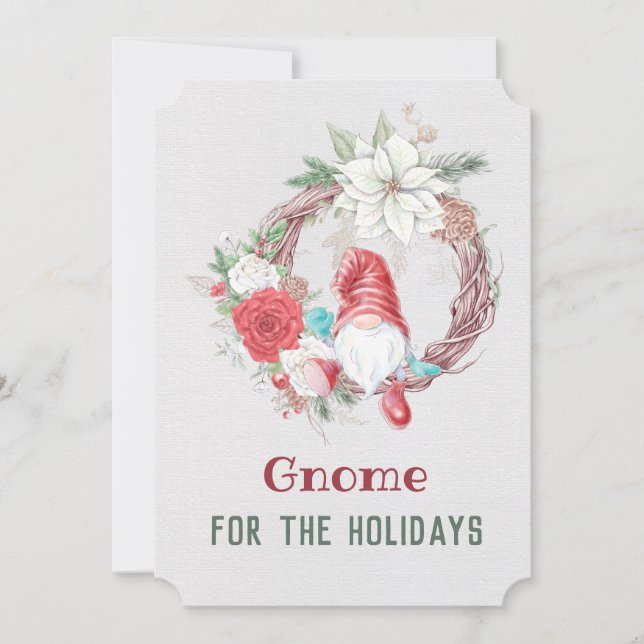 Gnome Pour la carte de vacances (Devant)