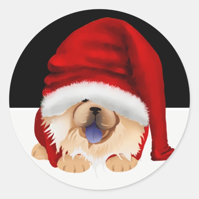 GNOME pour les Chowlidays autocollants rouges chow (Devant)