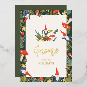 Gnome pour les vacances en or