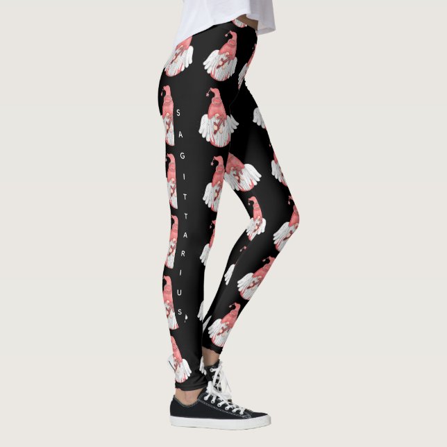 Gnome Sagittarius Astrologie Signe Ange Leggings (Droite)