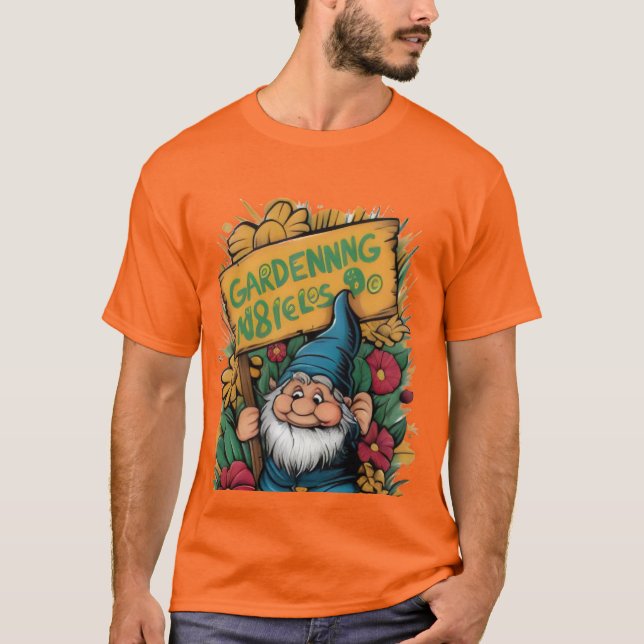 Gnome Sweet Gnome : T-shirt Jardin Whimsical (Devant)
