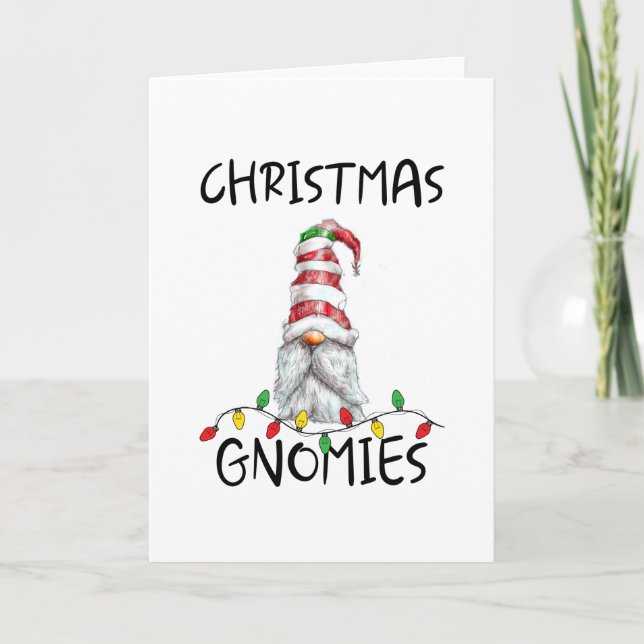 Gnomes de Noël, Carte de Noël avec mes Gnomes (Devant)