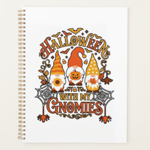 Gnomes d'Halloween Citrouille Toile d'Araignée Cha