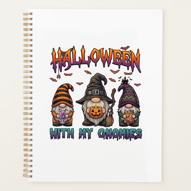 Gnomes Halloween Trois Gnomes Chapeau de Sorcière  (Devant)