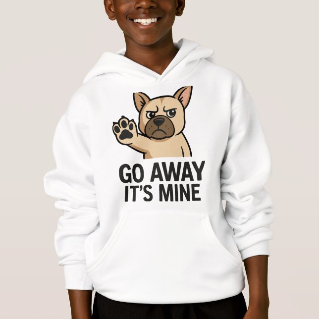 Go Away It’s Mine – Funny Angry Bulldog Cartoon (Devant)