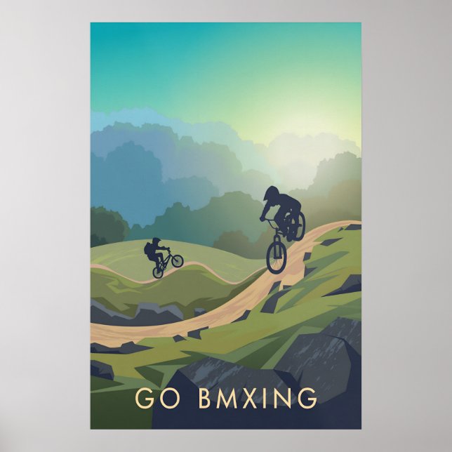 Go BMXing Travel Poster (Devant)